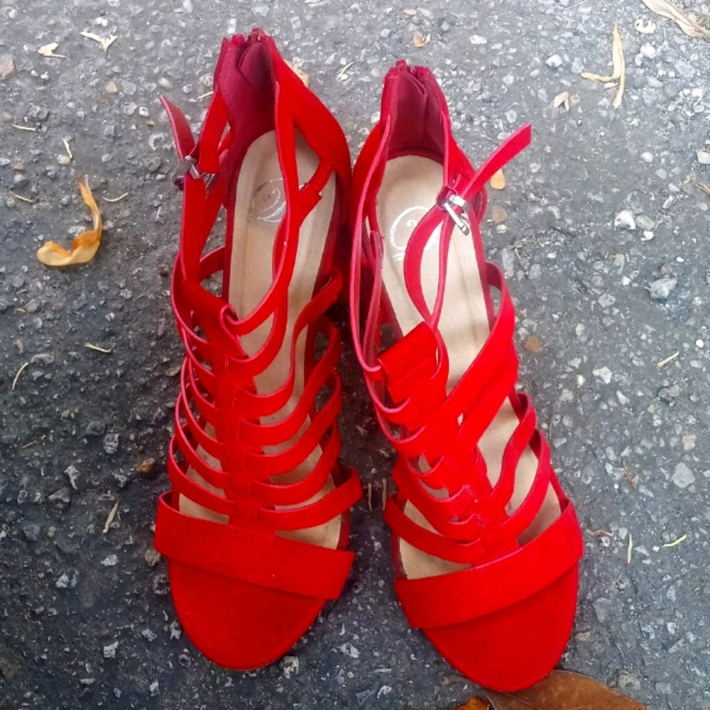 Open toe heels